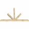 Ekena Millwork Saratoga Rough Sawn Timber Gable Bracket, Douglas Fir, 84"W x 56"H x 4"D x 4"F, 16/12 Pitch GBW084X56X0404SAR00RDF - alternate 3